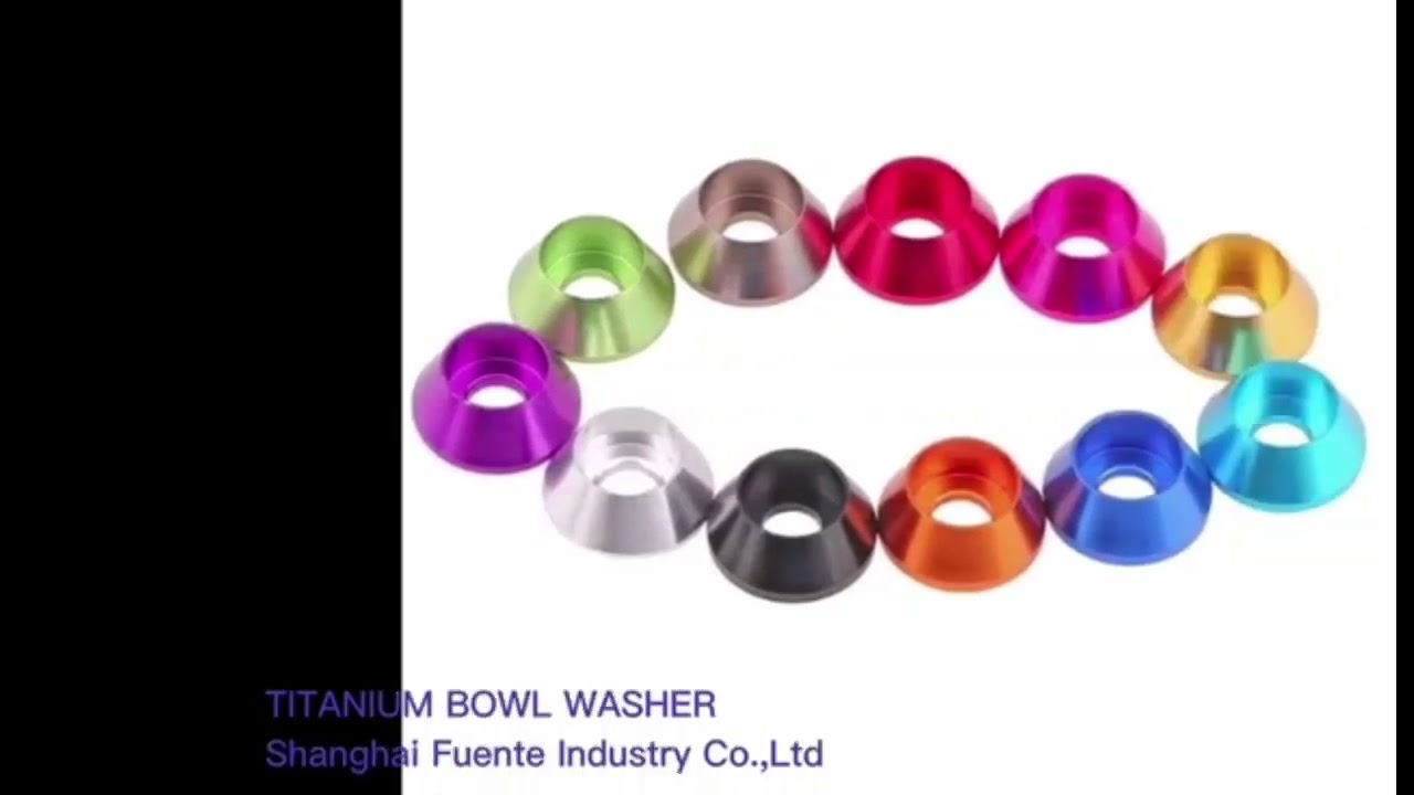 Titanium bowl washer/Titanium cone head bowl lock washer for countersunk screw