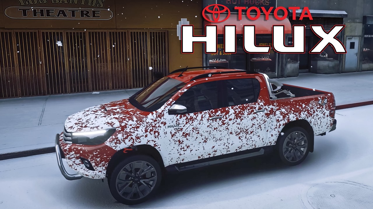 GTA V Toyota Hilux [Add-On] + Realistic Engine Sound Mod [QuantV] 4K