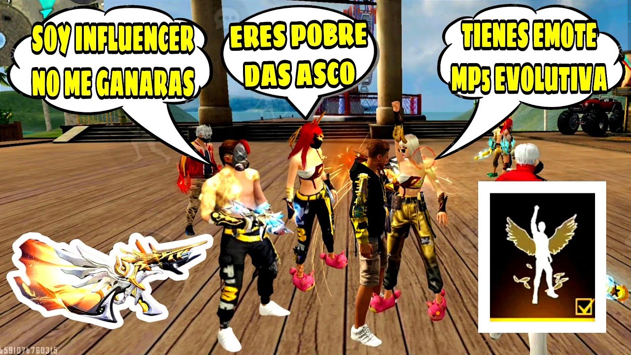 GUERRA DE EMOTES CON NUEVO EMOTE MP5 EN ENTRENAMIENTO TOXICOS ME RECHAZAN X SER POBRE Y LOS HUMILLO