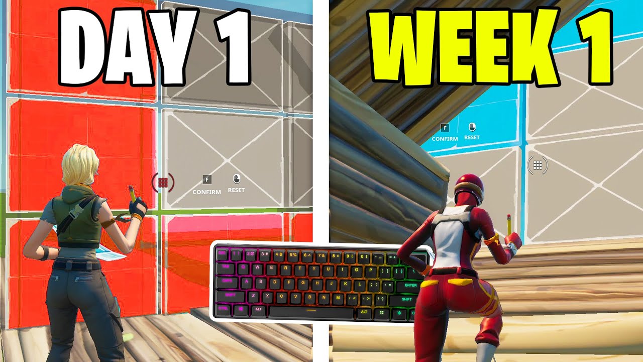 1 WEEK Controller to Keyboard and Mouse Progression Fortnite!