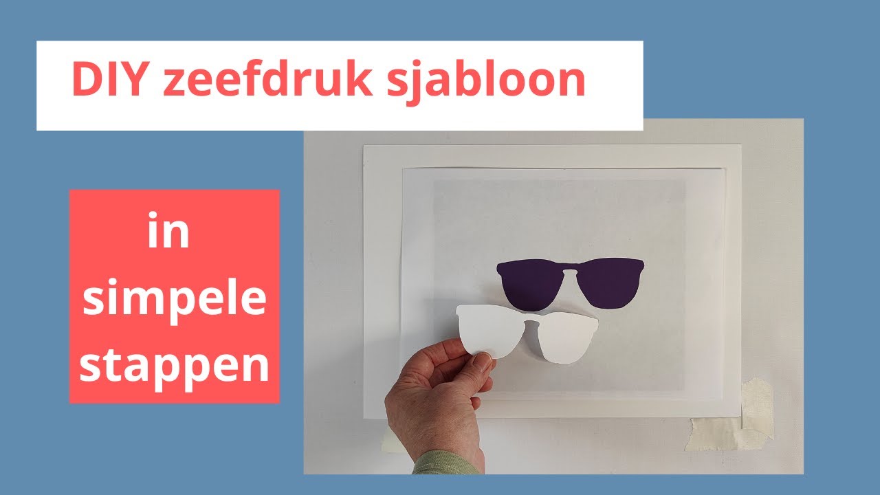 DIY zeefdruk sjabloon in simpele stappen