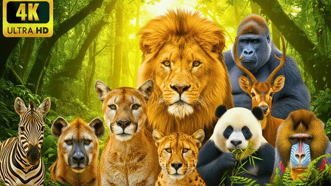 Peaceful Wildlife Safari 4K LIVE | Deep Relaxation, Nature Ambience & Animal Sounds...