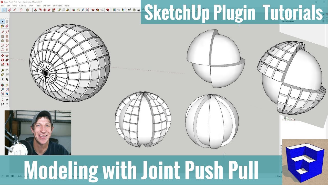 Моделирование с использованием технологии Joint Push Pull в SketchUp — обучающие материалы по рас...