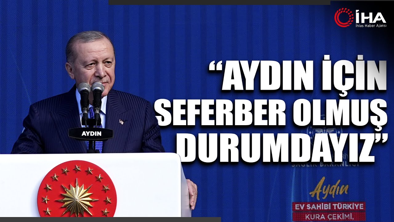 Cumhurbaşkanı Erdoğan'dan Aydın'da Konuşuyor