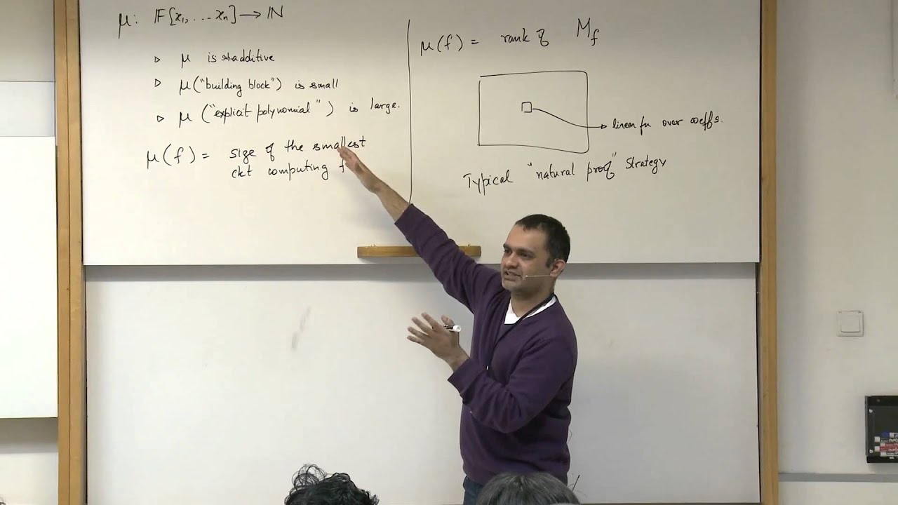 Ramprasad Saptharishi: Partial Derivative Method I