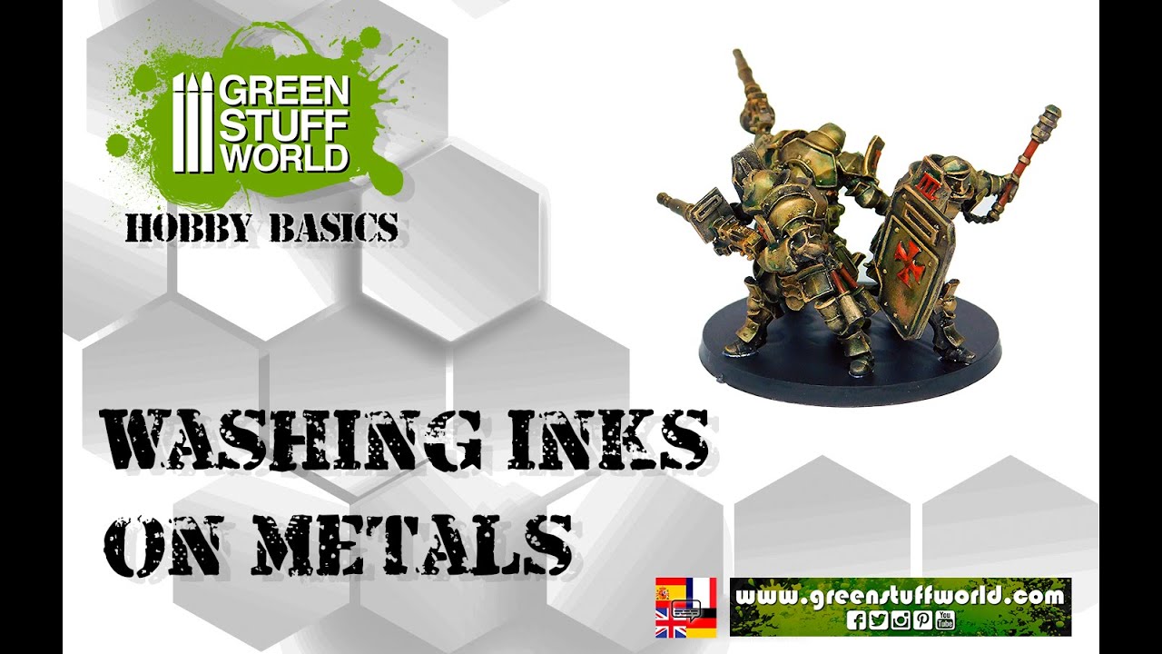 Hobby Basics : Washing inks on metals