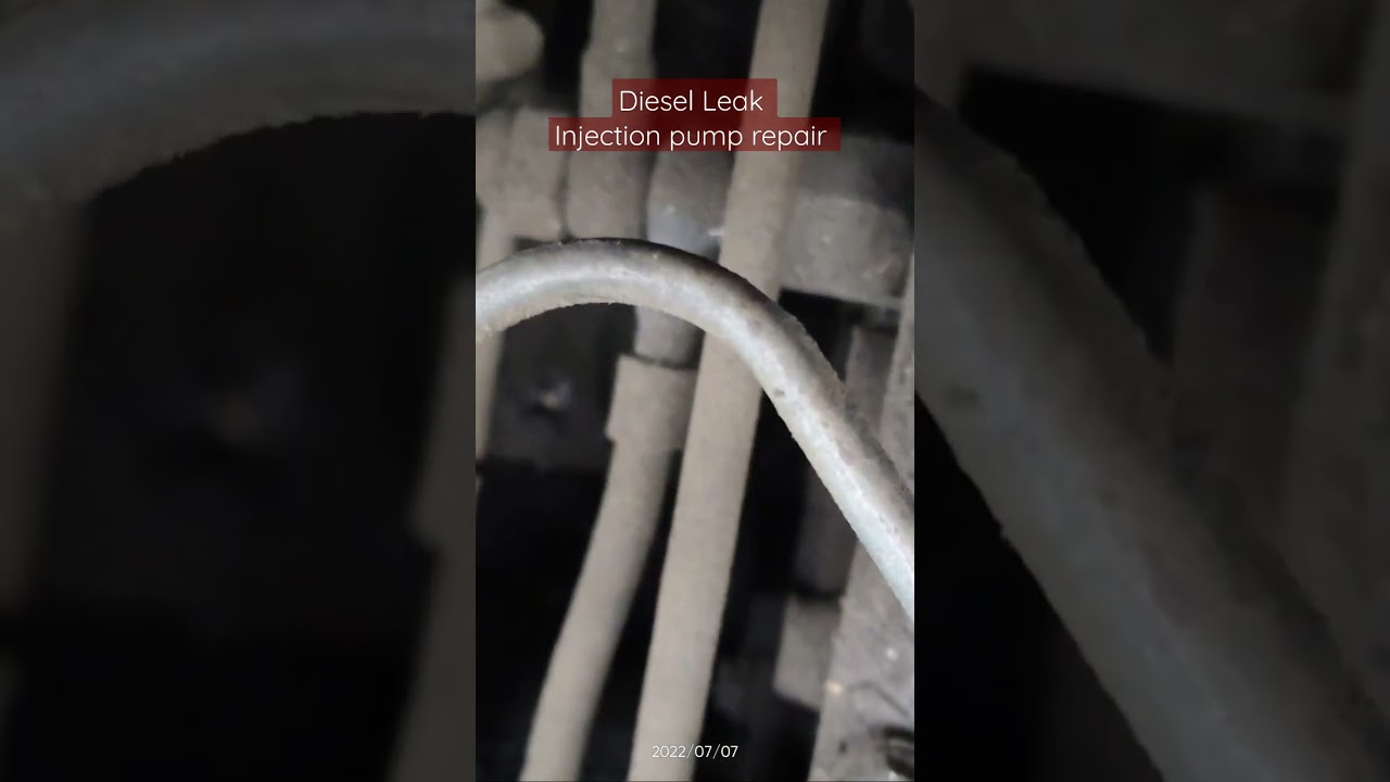 Diesel leak injection repair