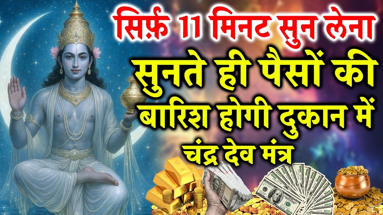 सोमवार या पूर्णिमा के दिन 11,21 या 108 बार जप करना शुभ माना जाता है। #चंद्रदेव #चंद्रमंत्र #सोमायनमः