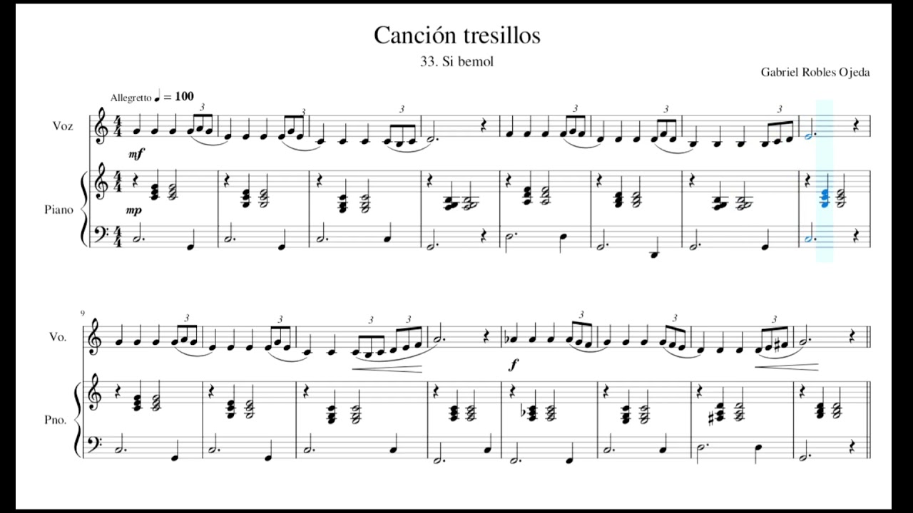 Canci&oacute;n de los tresillos