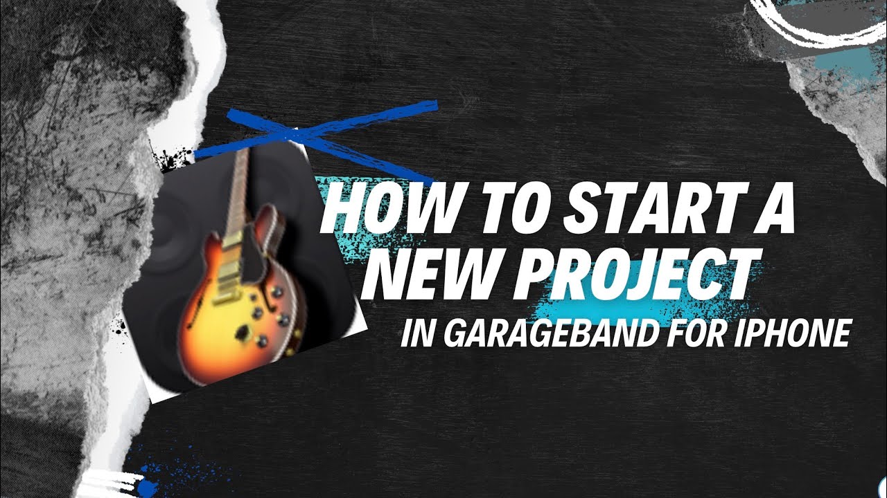 How to create a new project in GarageBand for iPhone