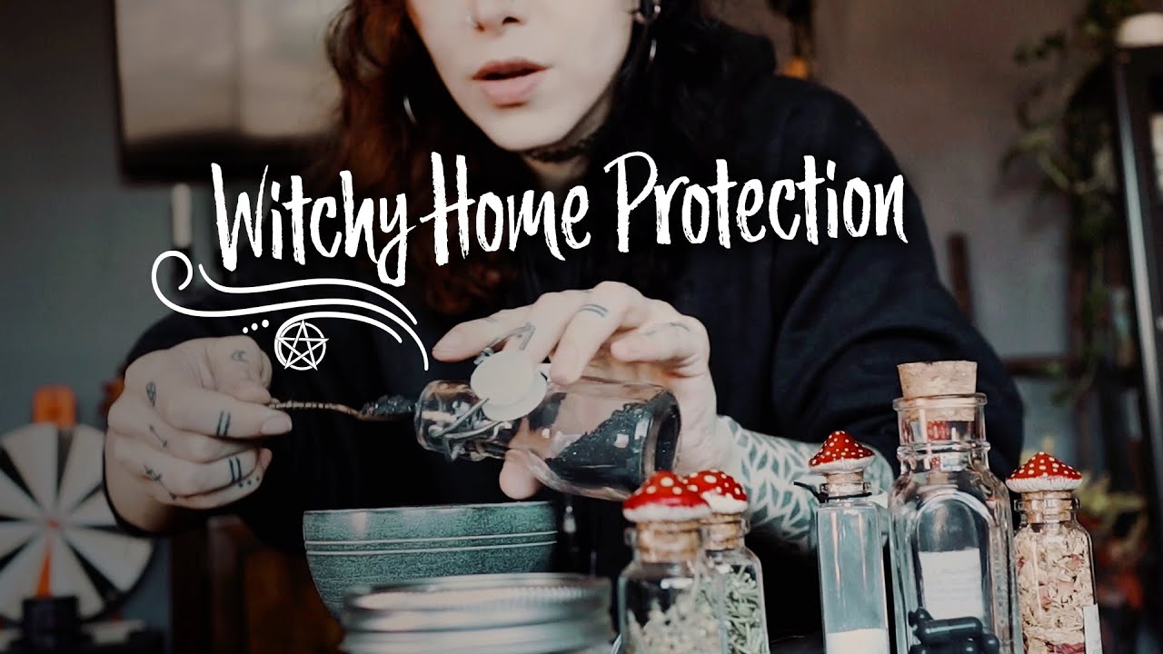 Witch's Home Protection Vlog: black salt, spell jars, brooms, bells, mirrors & more!