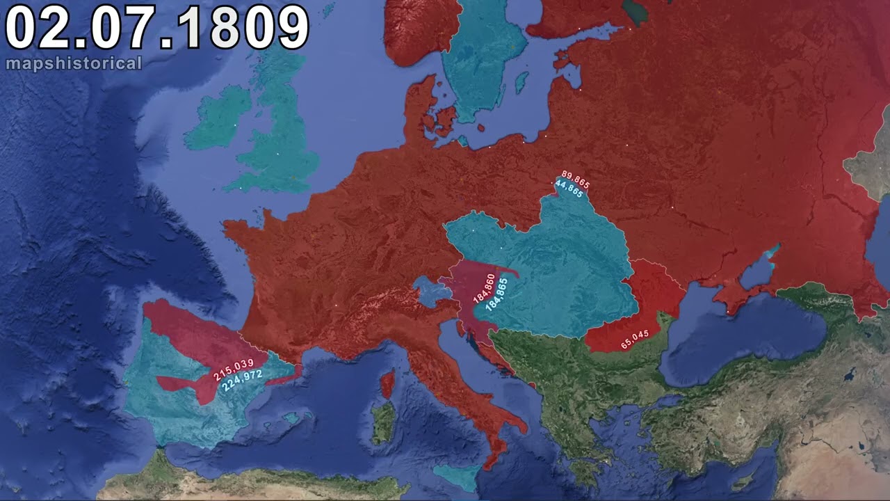How Napoleon Conquered Europe - Google Earth