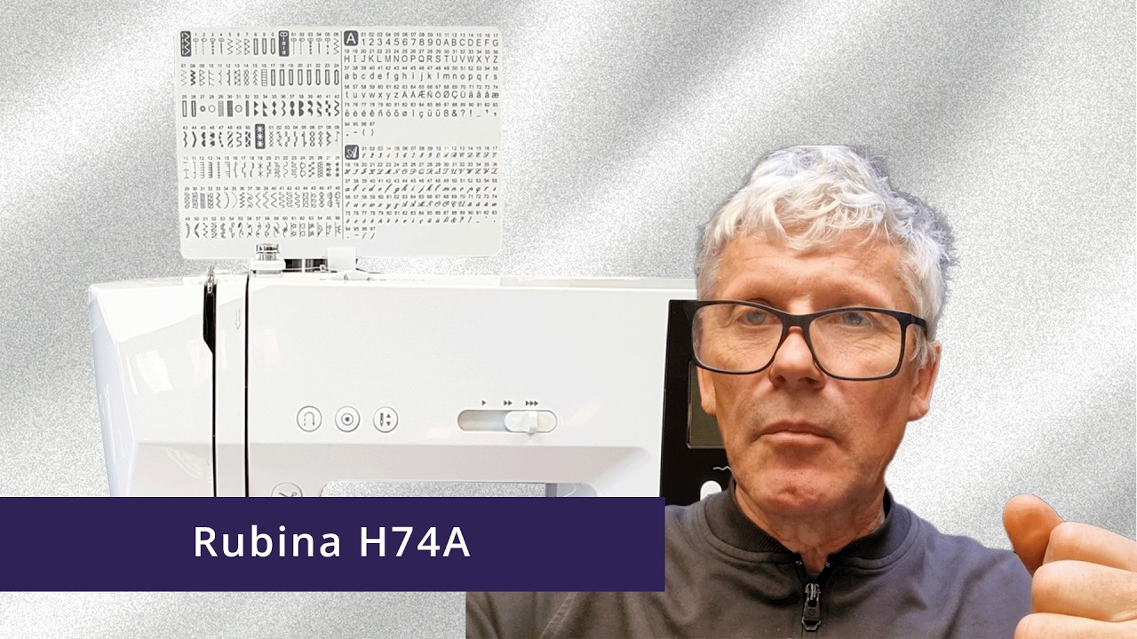 Rubina H74A datorizētā šujmašīna – kā ar to strādāt. Meistara gids