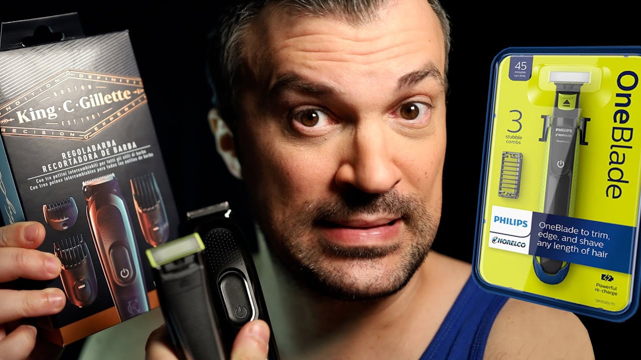 ASMR | OneBlade Vs Gillette King relaxantes sons de Barbeiro 🪒 Asmr Português!