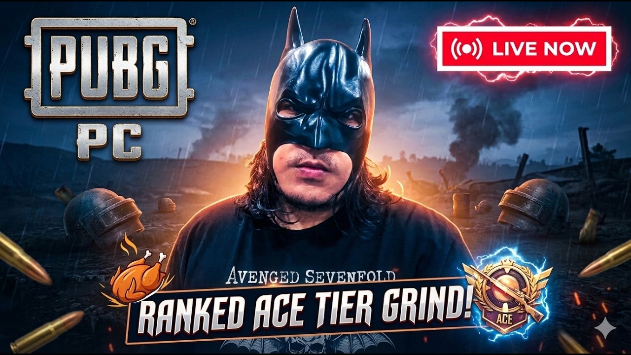 🦇 BATMAN Plays Ranked in PUBG | Gotham’s Dark Knight Gets Chicken Dinner? | LIVE