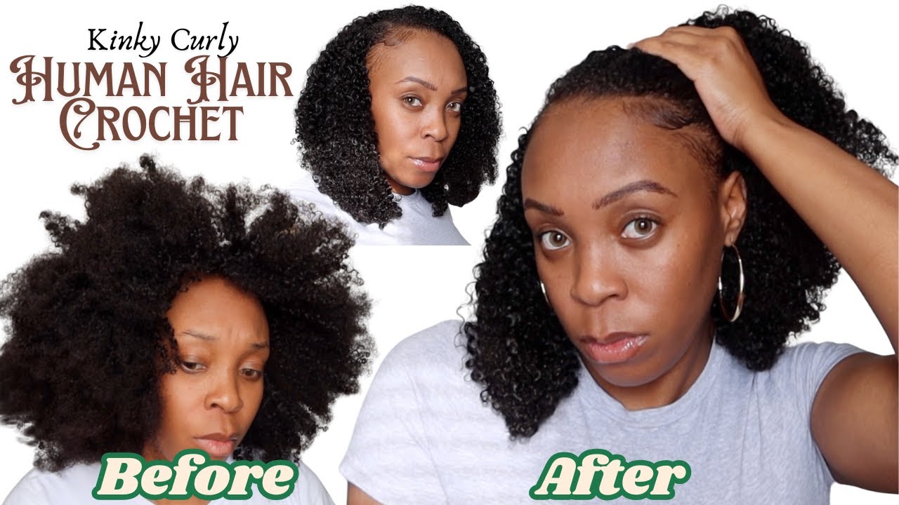 My first time trying 'HUMAN HAIR CROCHET' & i'm in Love !! #2025 #amazonfinds #naturalhair