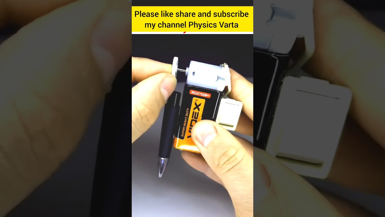 science project Tattoo making machine DIY works, 