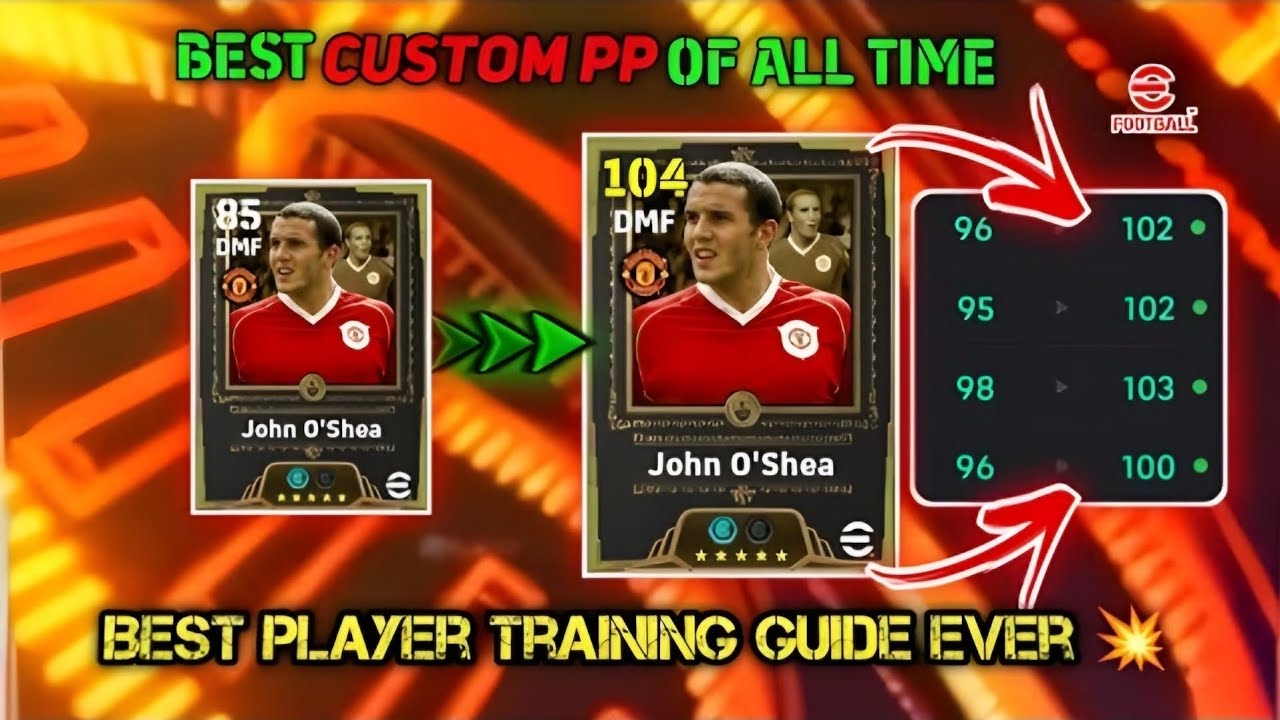 🚨 104 Rated BIGTIME John O'Shea Best Training Guide In eFootball 26 💥