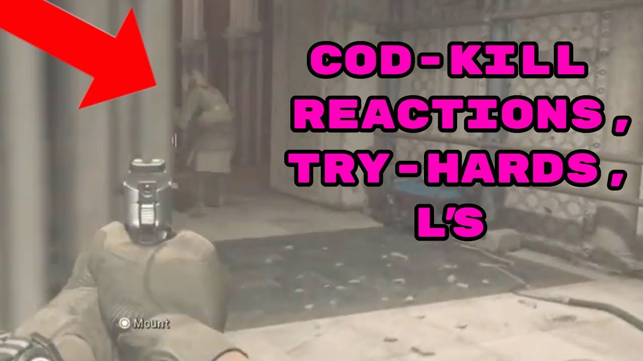 COD MW- FUNNY MOMENTS (KILL REACTIONS, TRY-HARDS, L'S) | GUNFIGHT