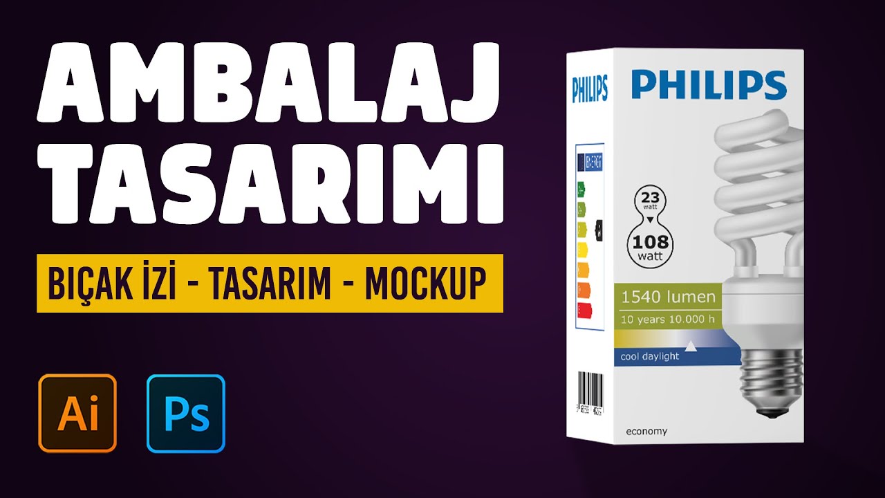 Adobe Illustrator Kullanarak Sıfırdan Ambalaj Tasarımı | Bıçak İzi hazırlama, Tasarım ve Mockup