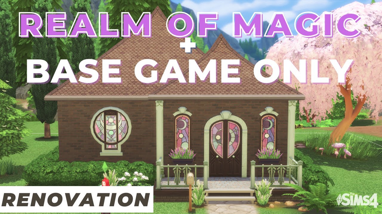 ✨I Renovated the Sad Glimmerbrook Starter Home // Speed Build // Base Game + Realm of Magic Only