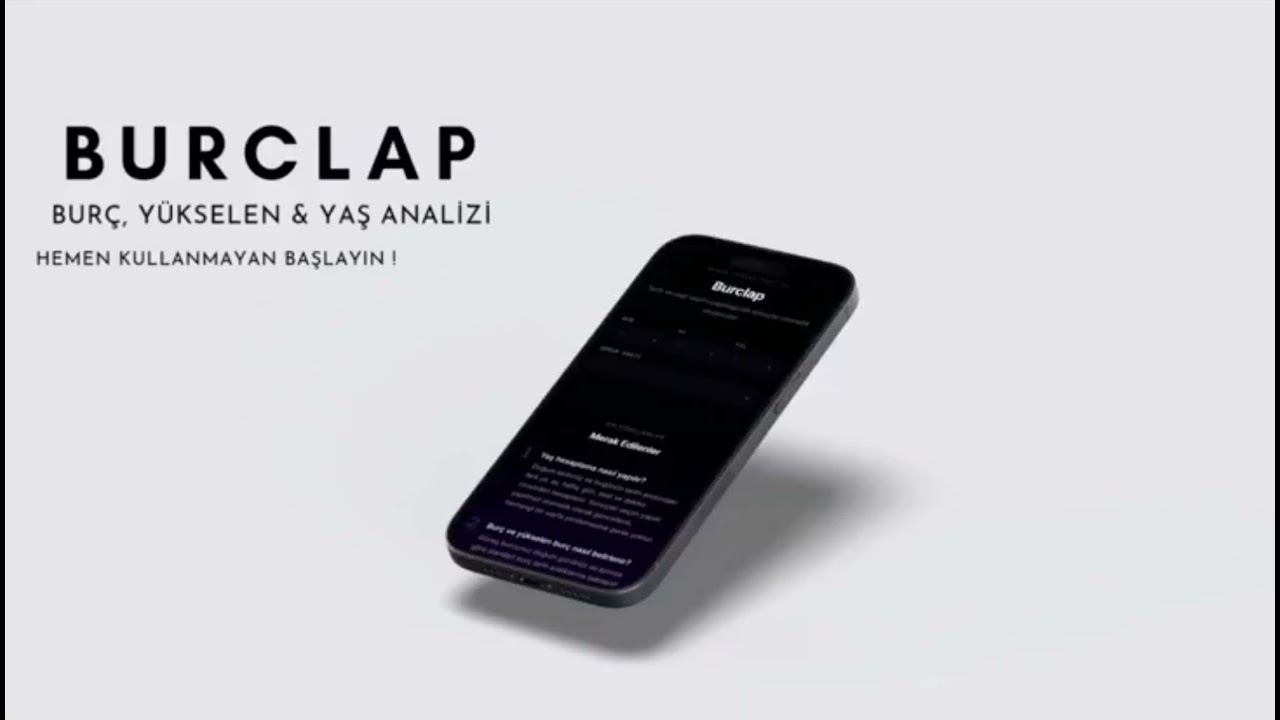 Burçlap uygulama reklamı 