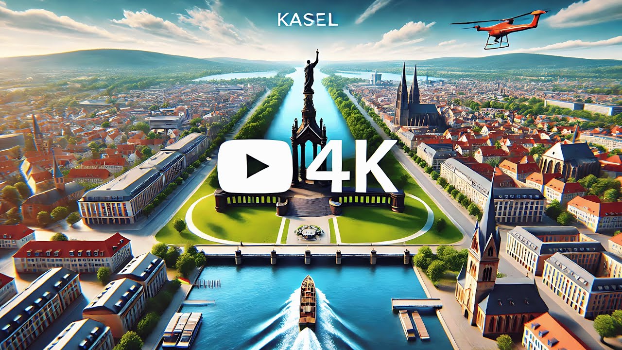 Exploring | Kassel | Germany | in Stunning 4K | Drone Footage 🇩🇪✨