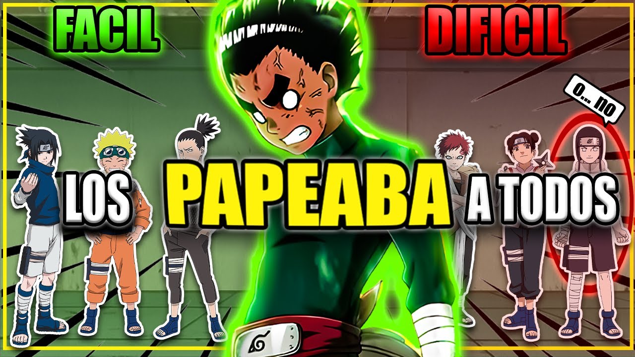 ROCK LEE  PAPEABA  a TODOS en el Examen Chunin...o NO ? | NARUTO