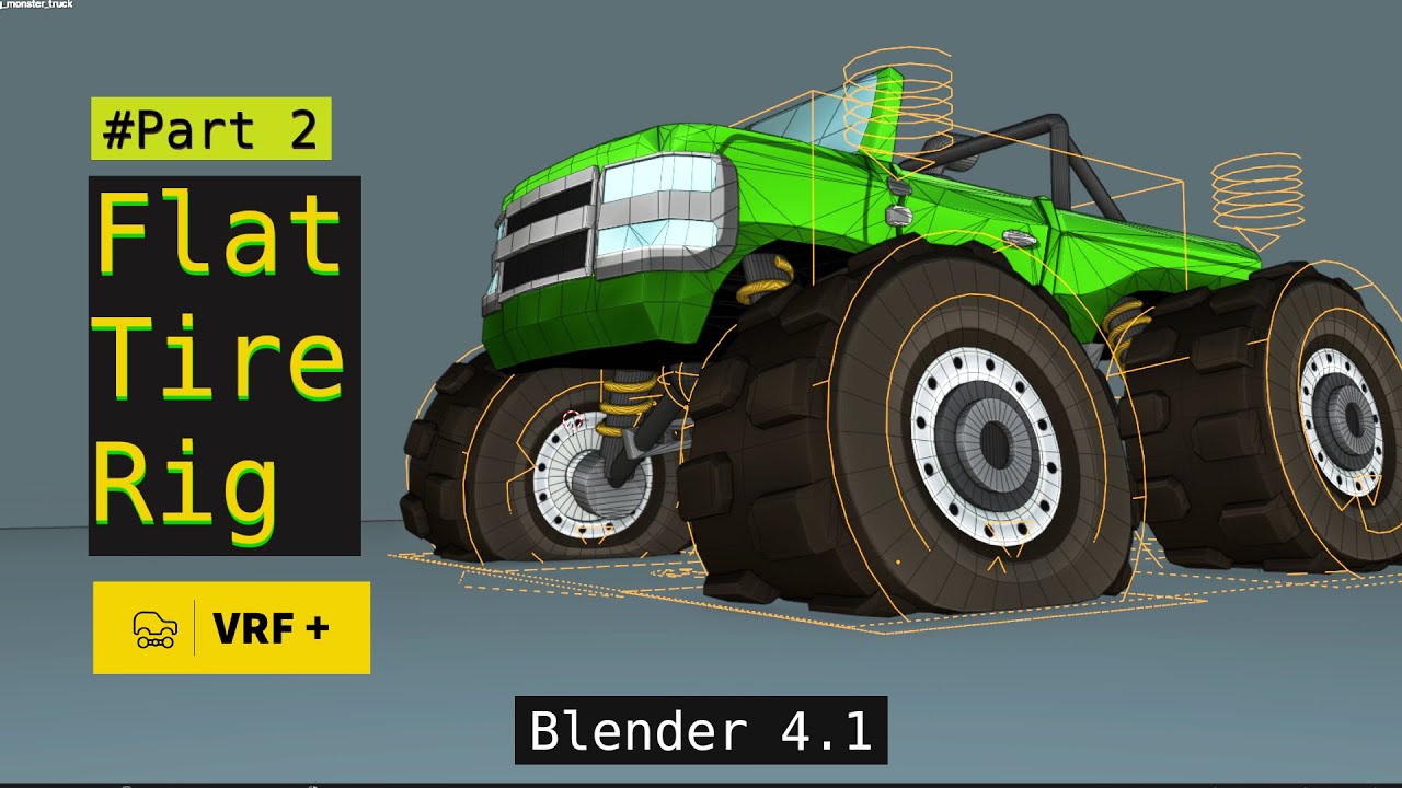 Flat Tire Rigging In Blender 4