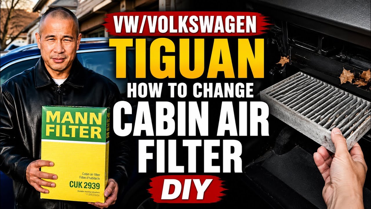 VW/Volkswagen Tiguan How to Change the Cabin Air Filter DIY