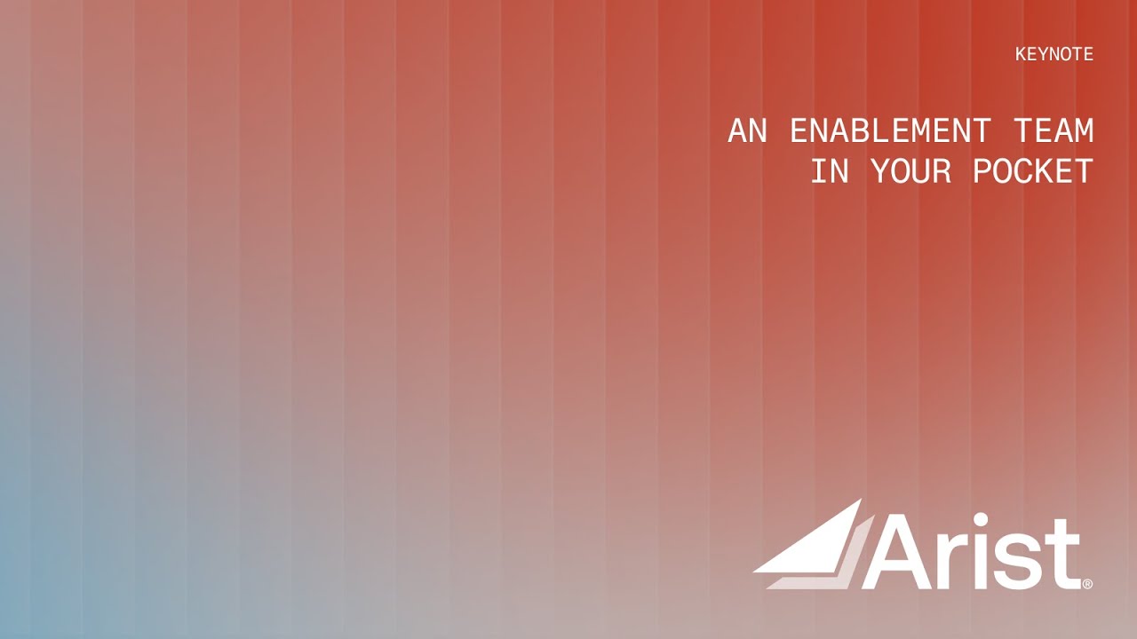 Keynote: an enablement team in your pocket