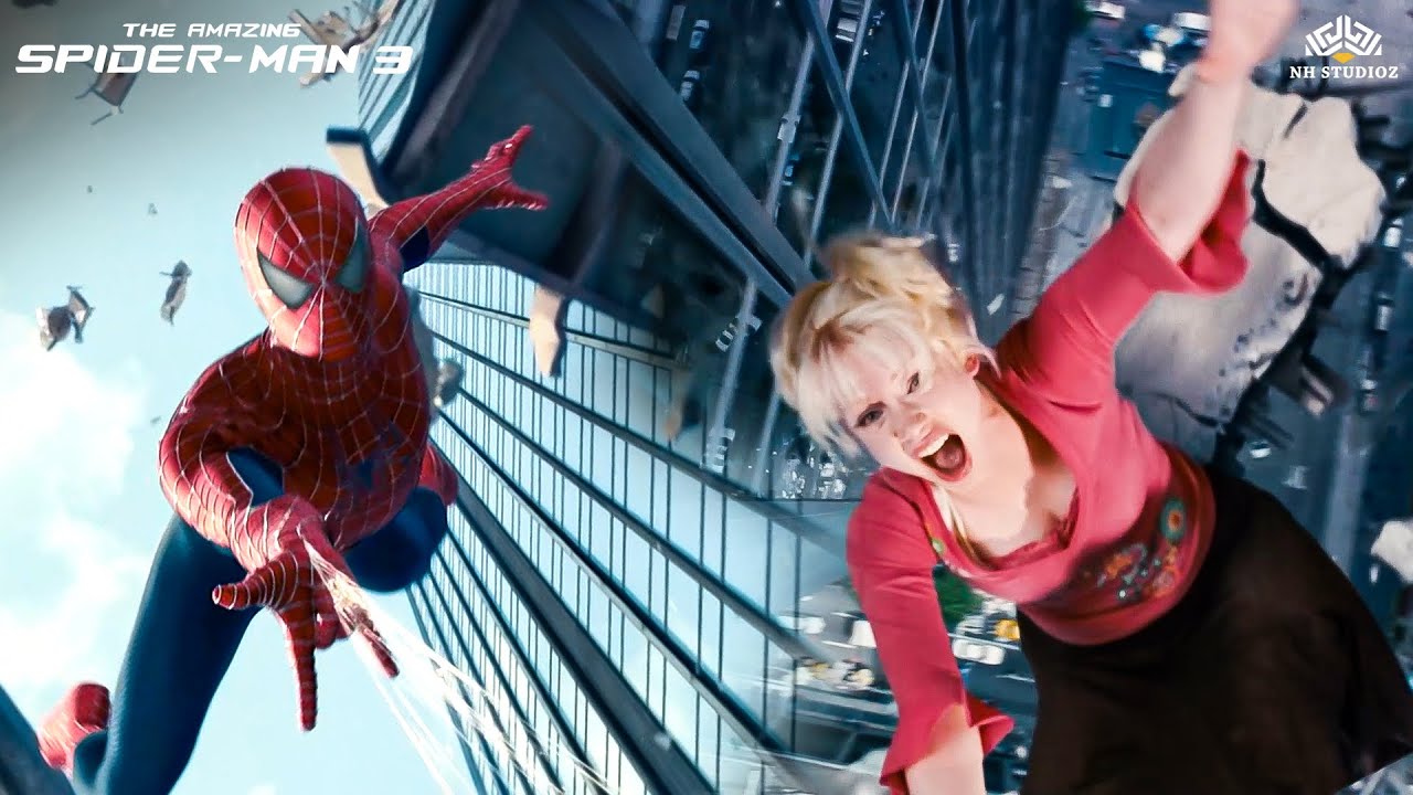स्पाइडरमैन ने बचाई एक मॉडल की जान | Tobey Maguire, Kirsten Dunst | Action Scene