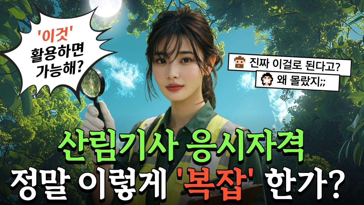 산림기사 응시자격 정말 이렇게 복잡한가? 2026년 학점은행제로 쉽게 정리하기!