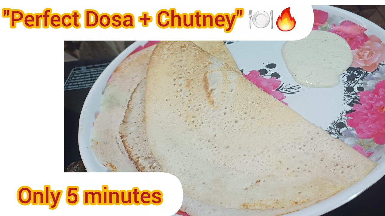 “Perfect Crispy Dosa Recipe | Coconut Chutney ke Saath South Indian Breakfast” #dosa #dosarecipe