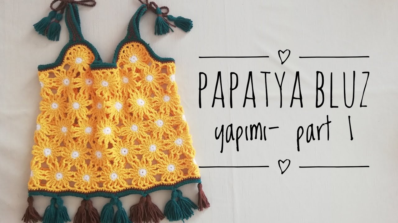 Yazlık papatya bluz yapımı-Part 1