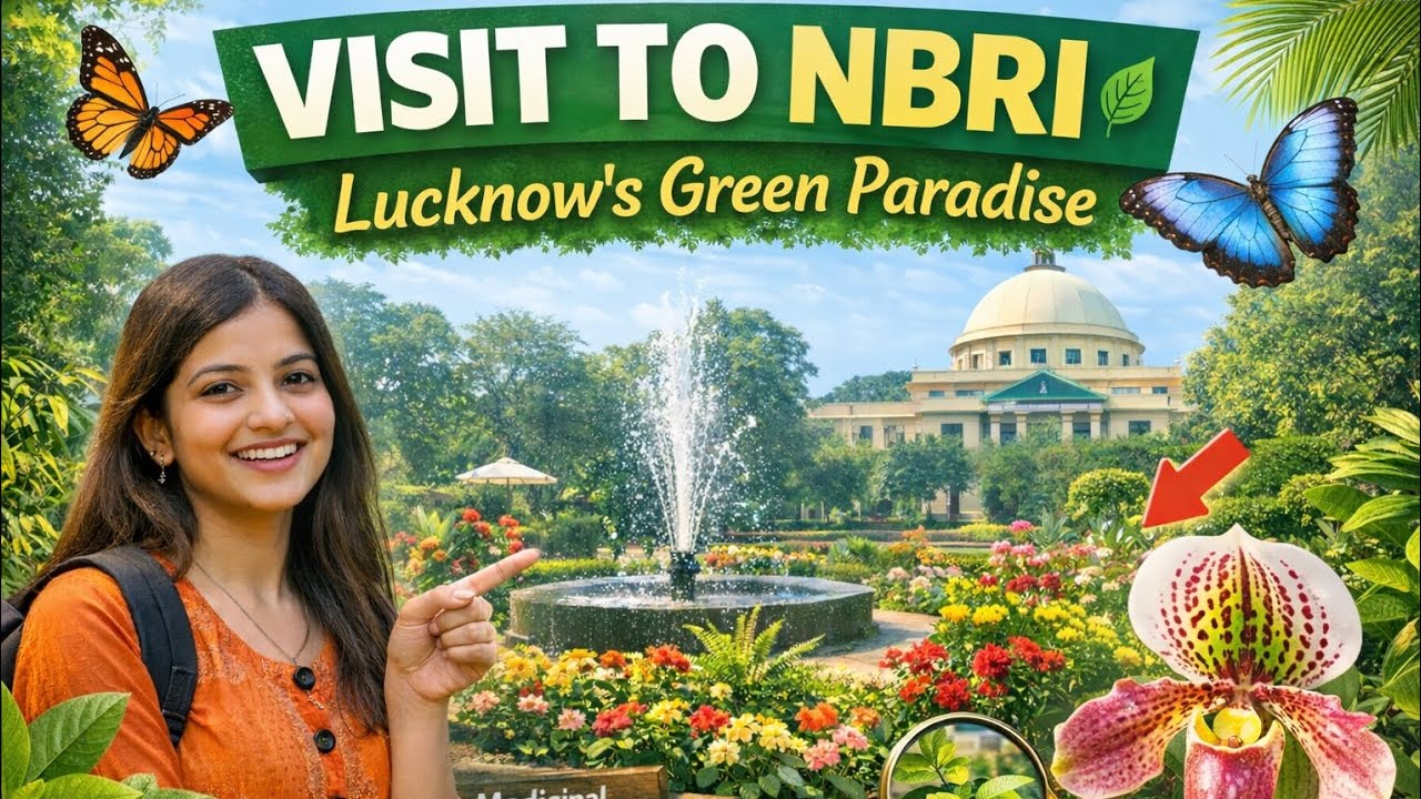 Inside NBRI Lucknow😍|A Hidden Green Paradise in UP!🌿#BAMSStudent#ayurveda#BotanyStudents#NBRILucknow