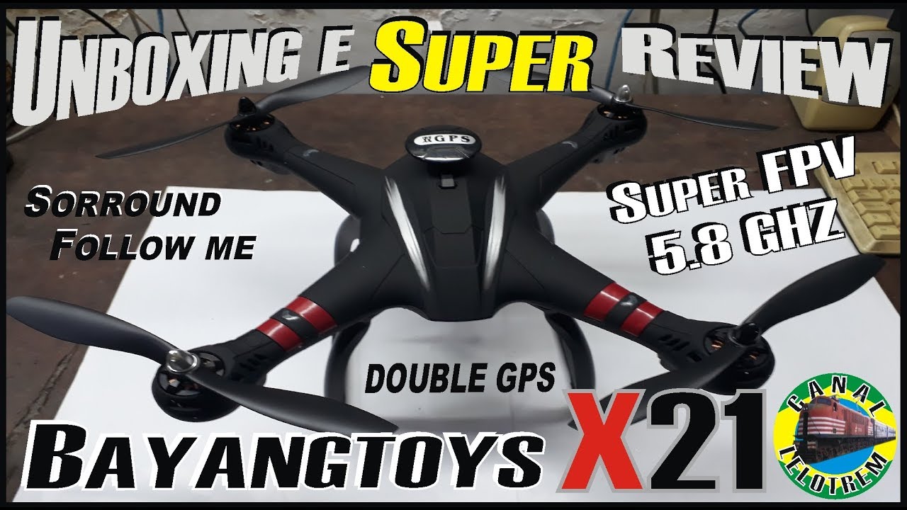 294 - UNBOXING E SUPER REVIEW DO BAYANGTOYS X21! SUPER DRONE! - CANAL LELOTREM