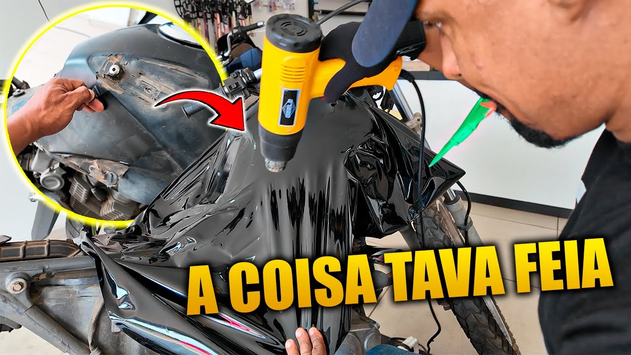 QUASE QUE ESSE ADESIVO NÃO SAI SE LIGA NESSE RESULTADO O TANQUE FICOU NOVO