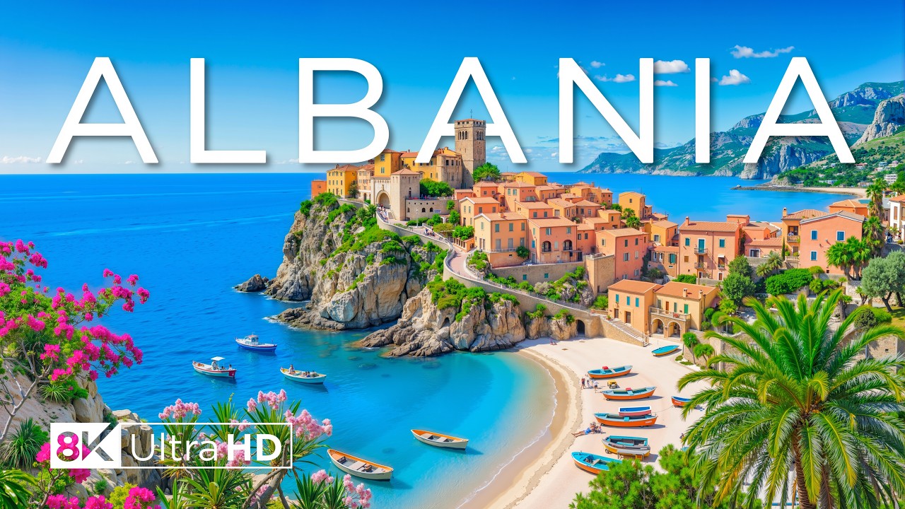 Albania 8K UHD | Crystal Beaches, Mountain Landscapes & Mediterranean Beauty