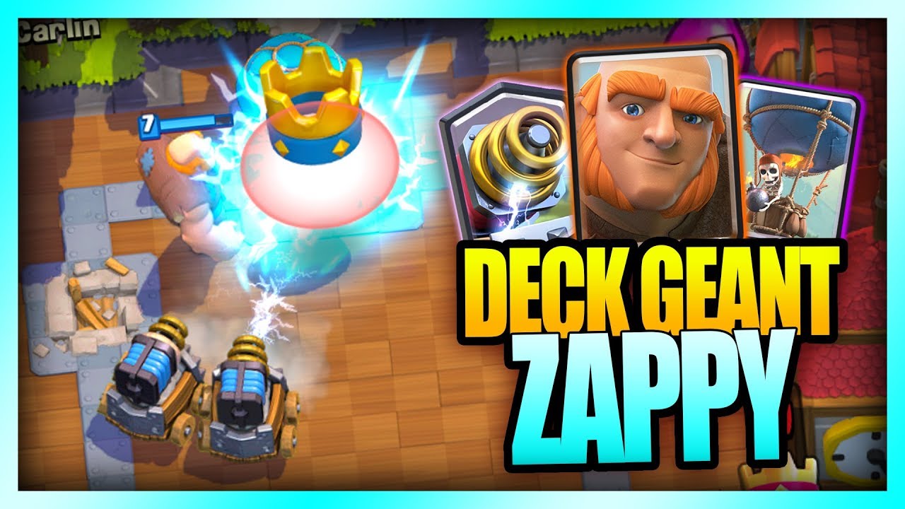 LA VIOLENCE EXTRÊME DU DECK GÉANT ZAPPY BALLON !! - Clash Royale