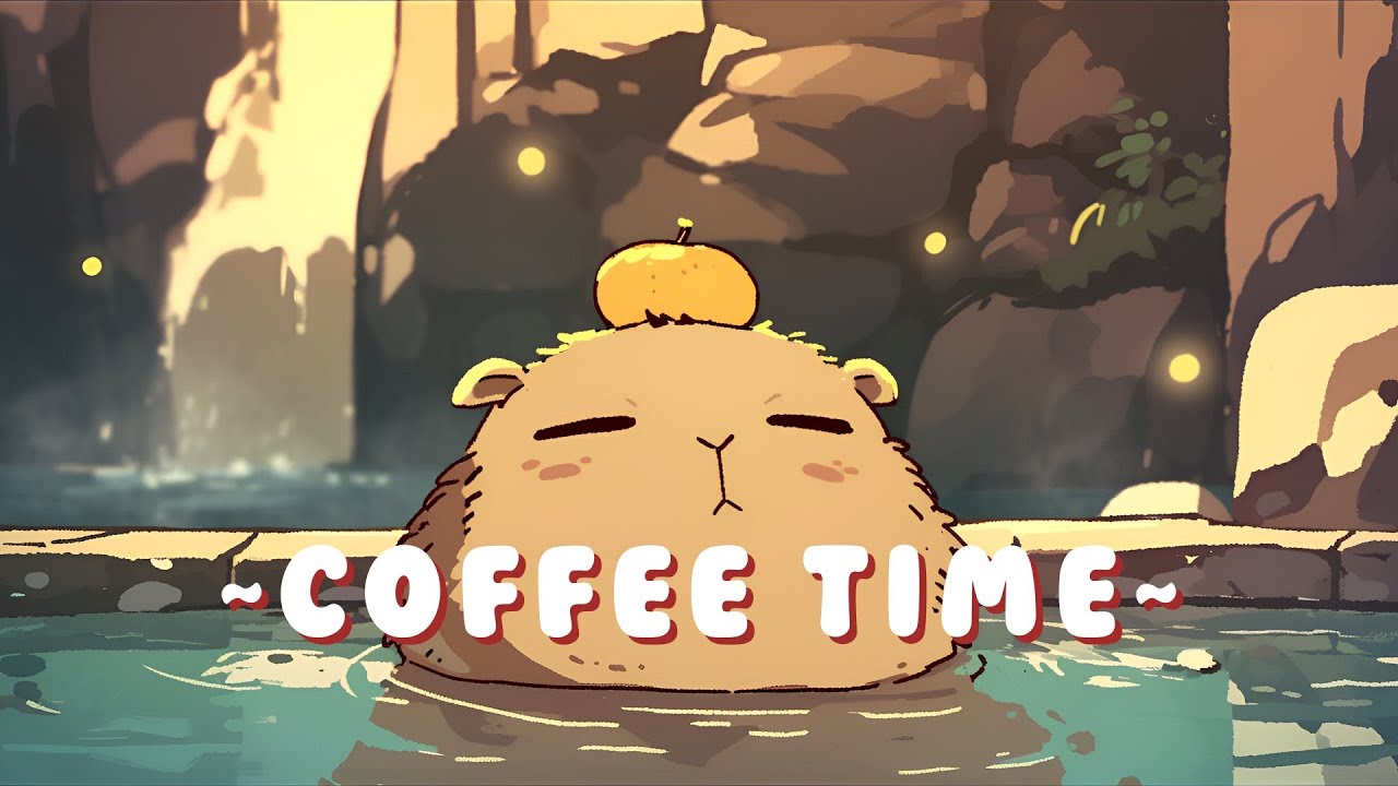 Capybara Beats & Lofi | Peaceful Music for Your Soul 📚 🎵