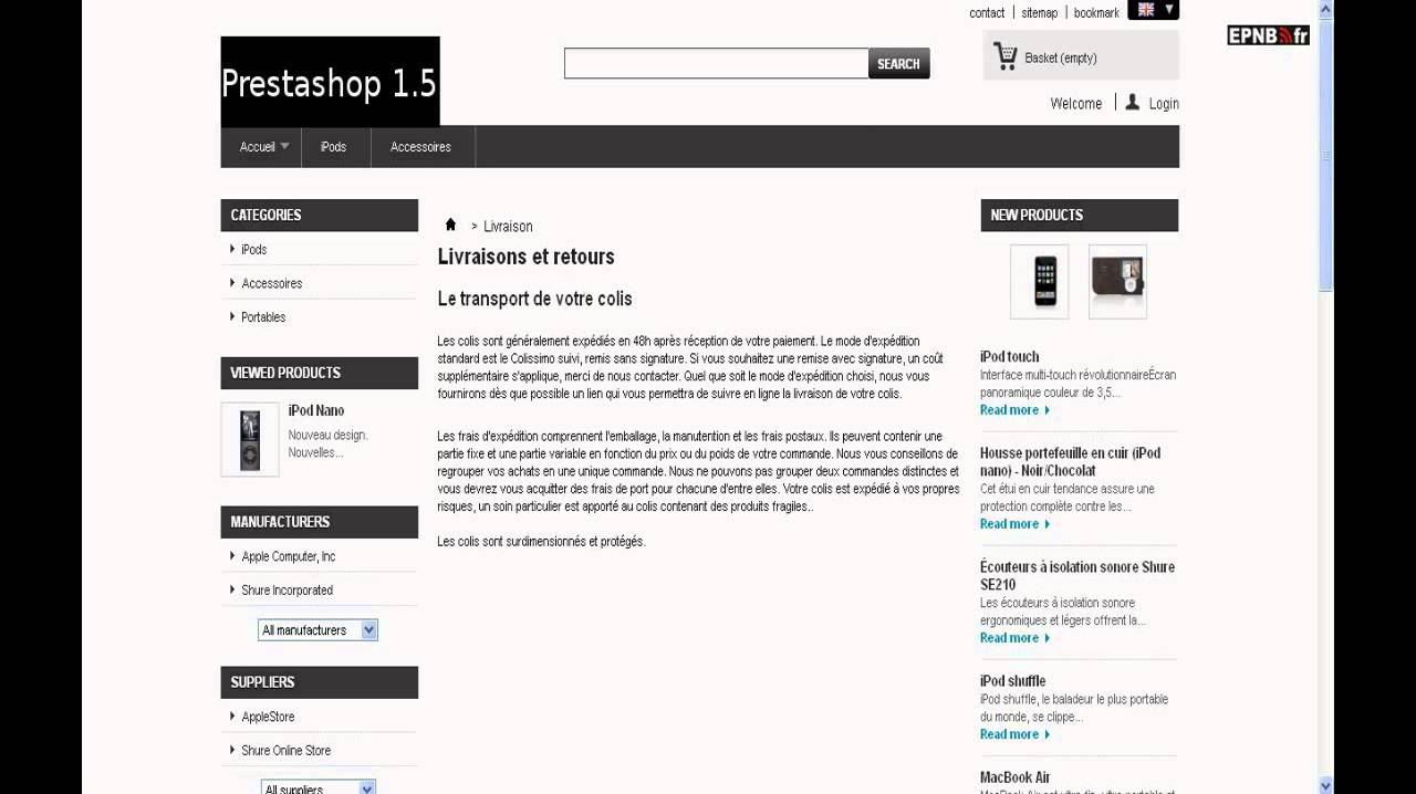 Prestashop 1.5 - Email Attachments Module