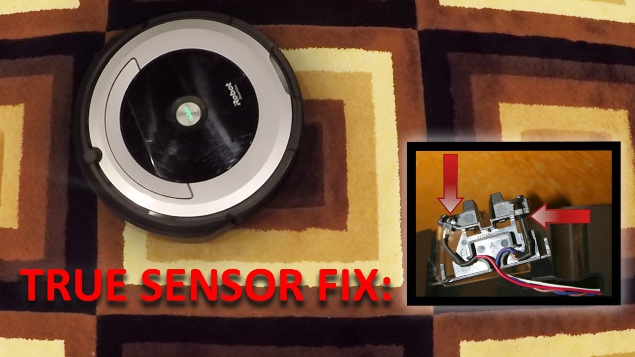 Roomba TRUE Black Carpet Dark Border Cliff Sensor FIX (NO TAPE or FOIL)