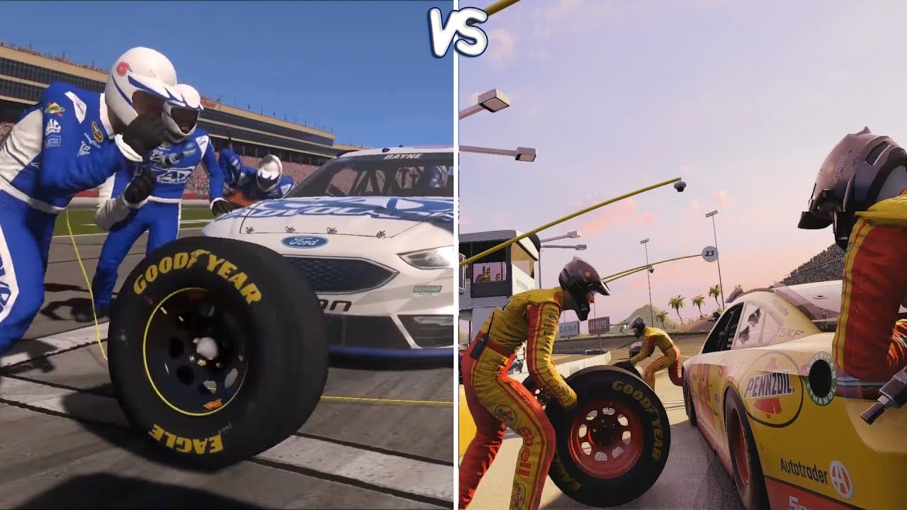 NASCAR Heat Games Comparison (2016 - 2018 PIT Stop Comparison)