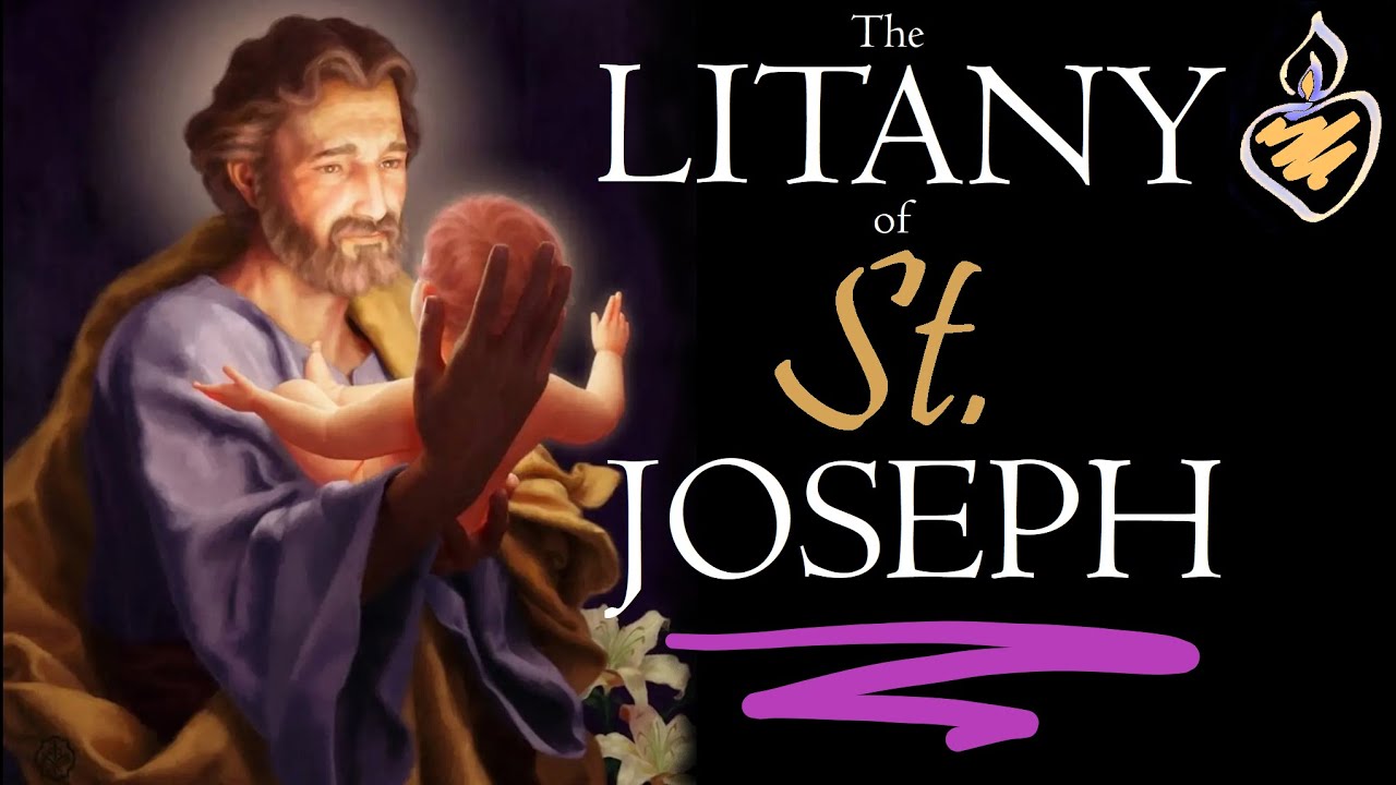 Litany of St Joseph in Latin with English & Latin Text ( Litaniae Sancti Joseph )