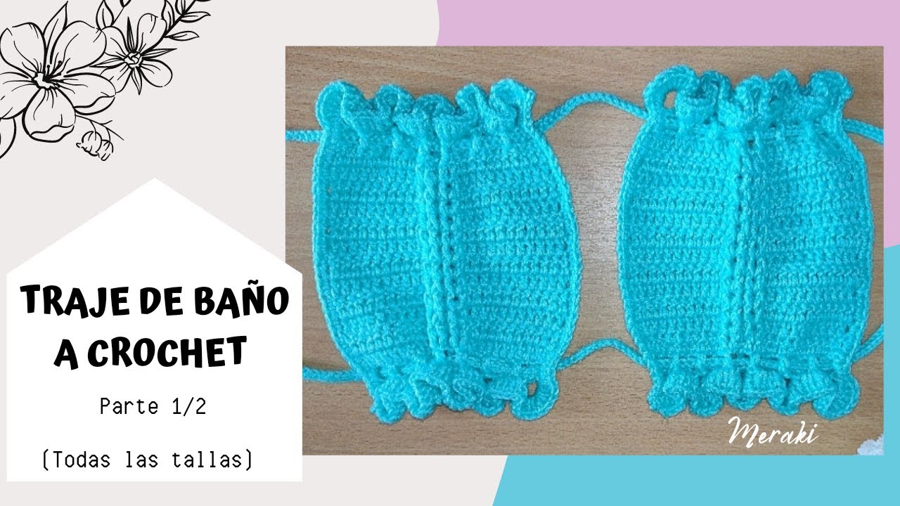 ВЯЗАНЫЙ КУПАЛЬНИК КРЮЧКОМ // РАЗМЕРЫ S-M-L 👙💙