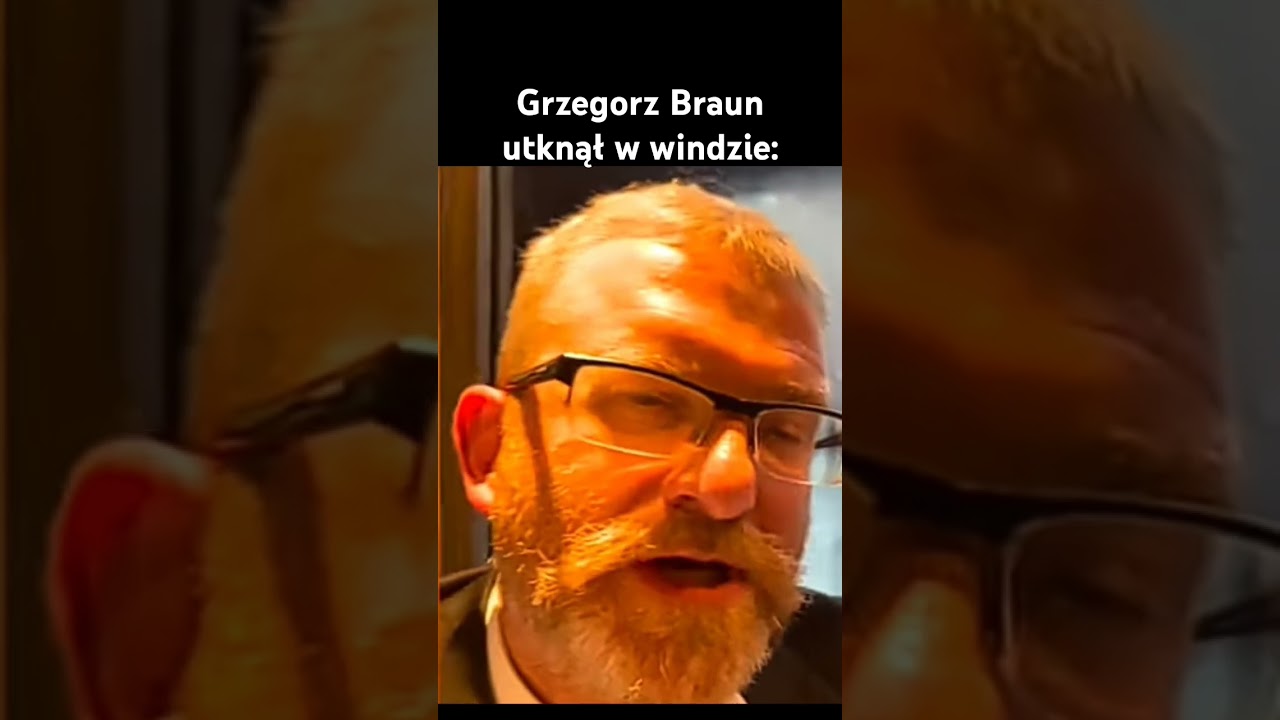 Grzegorz Braun utknął w windzie 