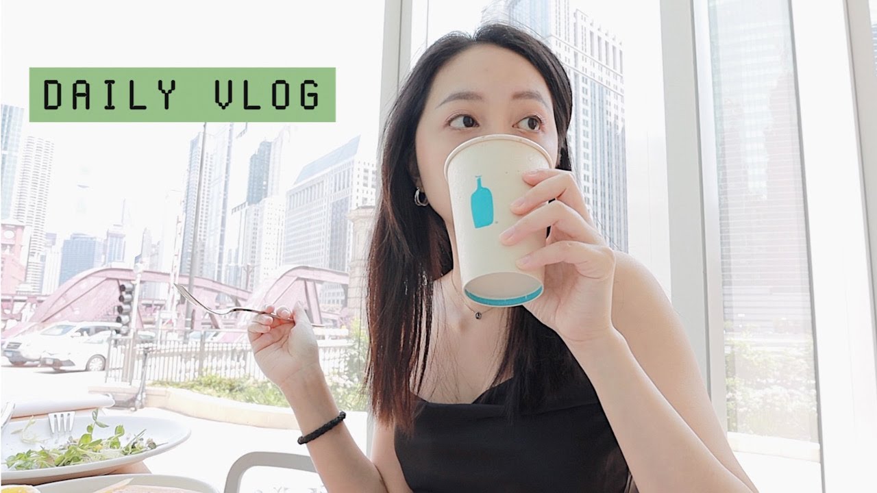 chicago daily vlog🇺🇸看新公寓🏠打卡芝加哥第一間Blue Bottle☕️整理爆亂衣櫃！