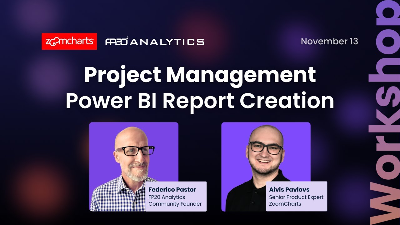 Power BI Project Management Report Creation for Fintech | Workshop