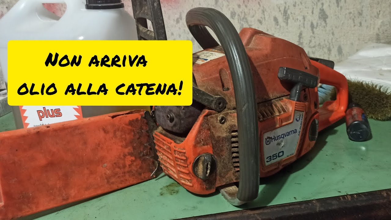 Problema non arriva l' olio alla catena della motosega